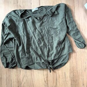 CJLA Olive Green Women's Top